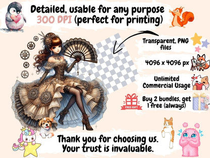 Steampunk People Clipart mechanical design - Wonders Artist