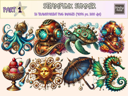 Steampunk Summer Clipart gears clipart png - Wonders Artist