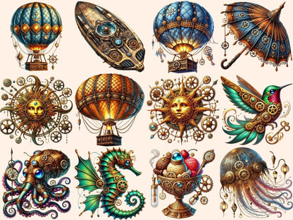Steampunk Summer Clipart gears clipart png - Wonders Artist