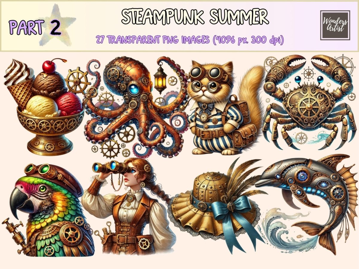 Steampunk Summer (P2) Clipart gears clipart png - Wonders Artist