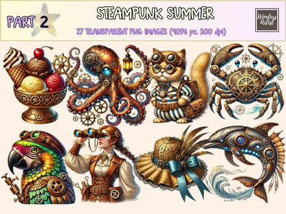 Steampunk Summer (P2) Clipart gears clipart png - Wonders Artist