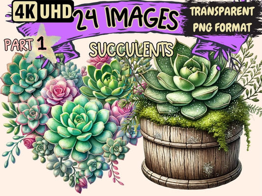 Succulents Clipart Botanical Clipart - Wonders Artist
