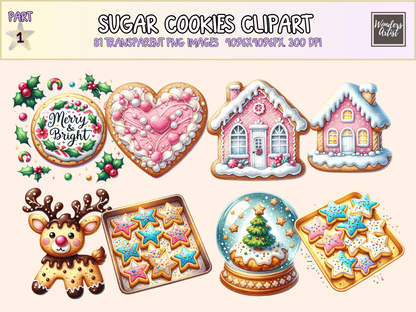 Sugar Cookies Clipart All Bundles Clipart Line Art - WondersArtist