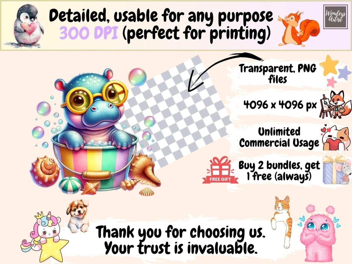 Summer Animals Clipart animal clipart animal printables beach animals png - WondersArtist