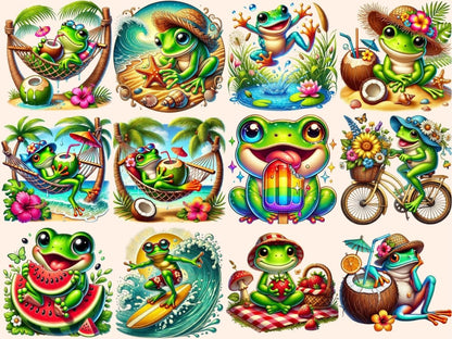 Summer Frogs Clipart beach frog clipart - Wonders Artist