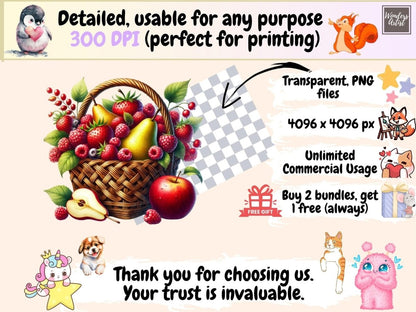 Summer Fruit Bowls Clipart berry bowl clipart - Wonders Artist