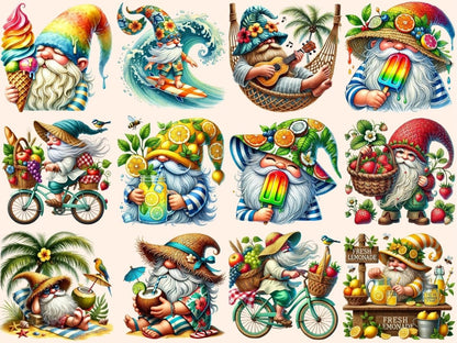 Summer Gnomes (P2) Clipart beach gnome png - Wonders Artist
