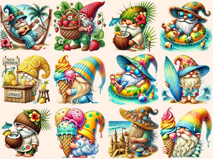 Summer Gnomes (P2) Clipart beach gnome png - Wonders Artist