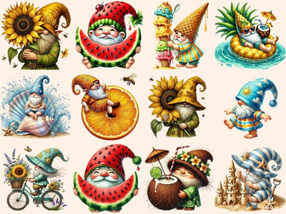 Summer Gnomes (P3) Clipart beach gnome png - Wonders Artist