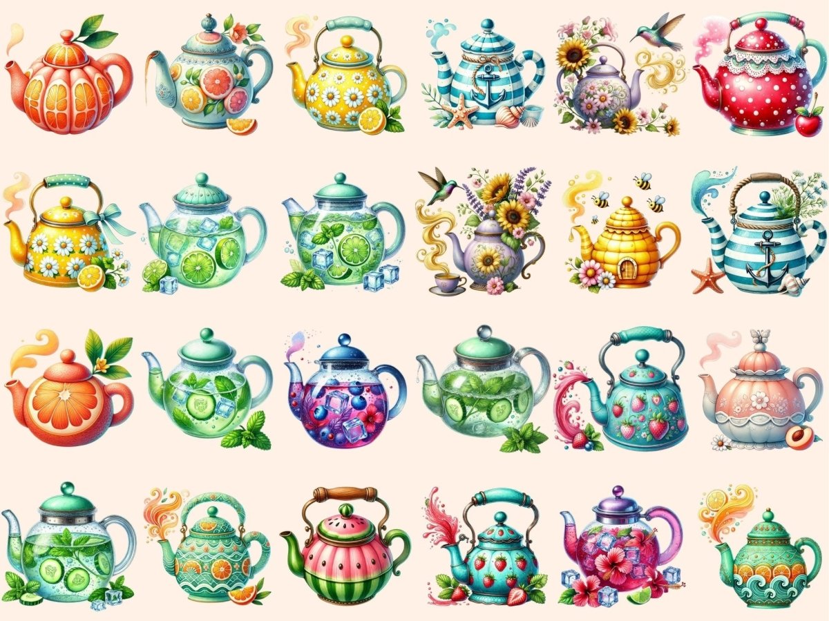 Summer Kettles Clipart kettle clipart kettle graphics kettle png - WondersArtist