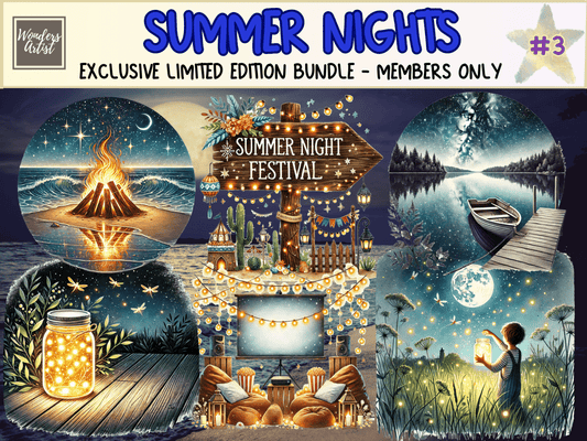 Summer Nights Clipart (LIMITED EDITION) all - access - bundle new bundles all new mini - WondersArtist
