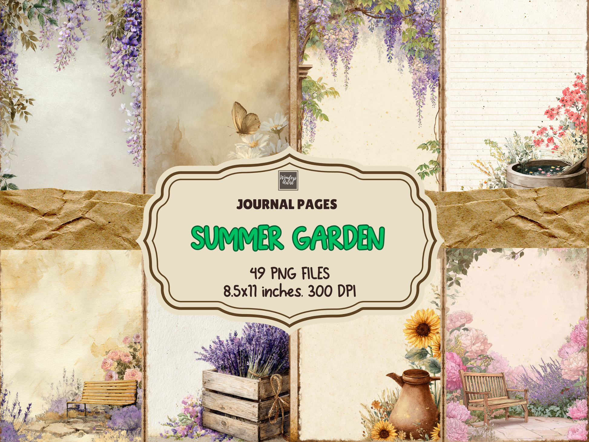 Summer Garden Journal Pages