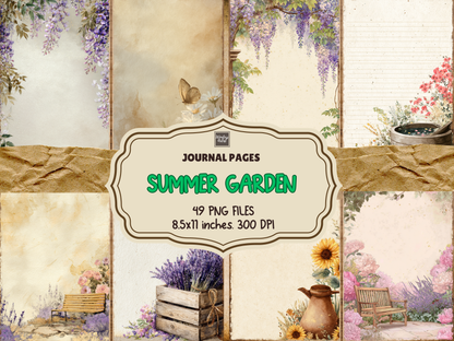Summer Garden Journal Pages