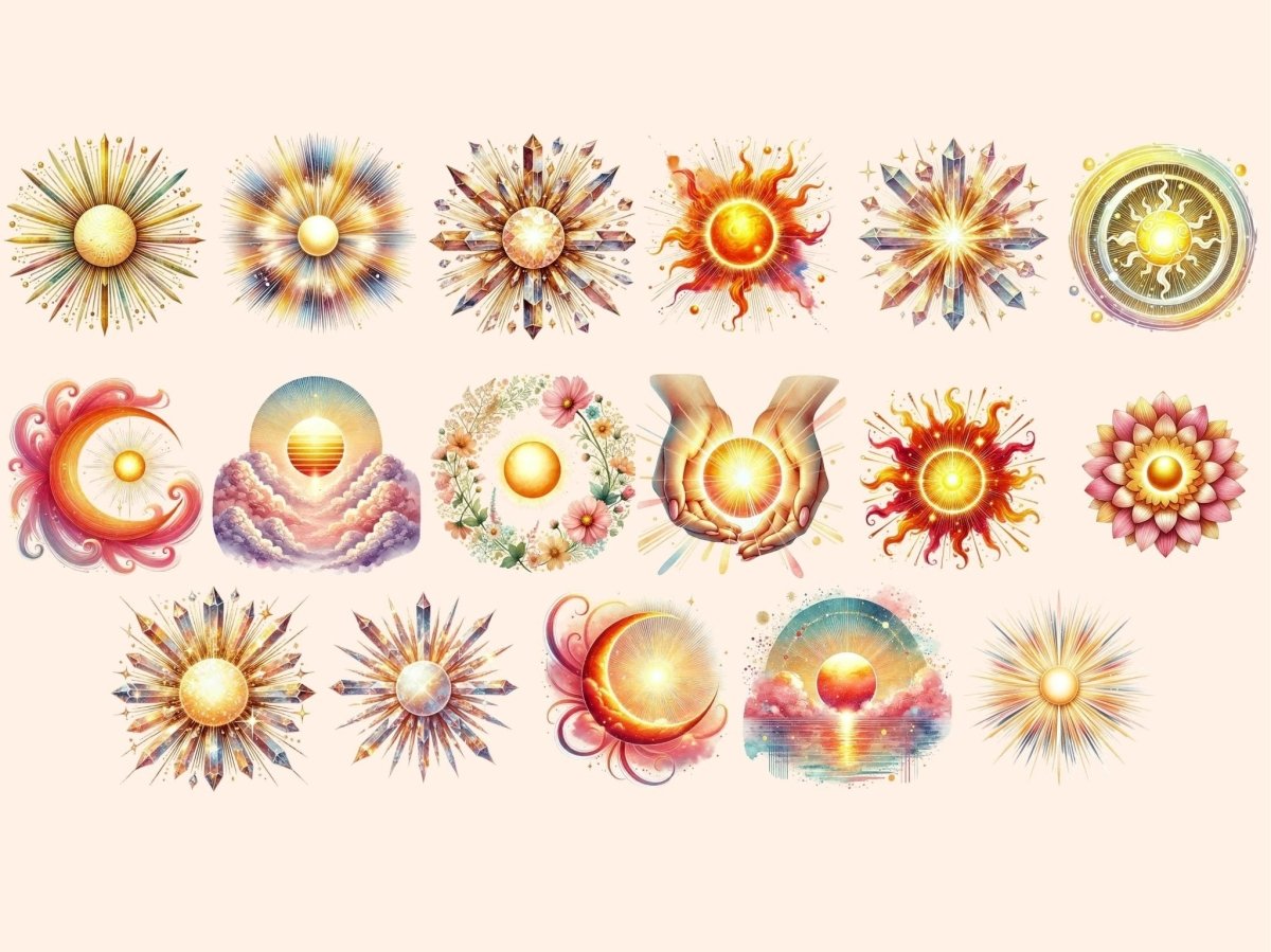 Sun Glow Clipart new bundles all new mini new7 - WondersArtist