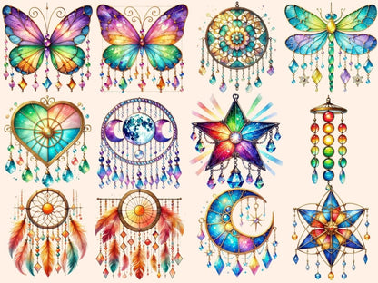 Suncatchers Clipart boho suncatcher png light catcher png new bundles all - WondersArtist