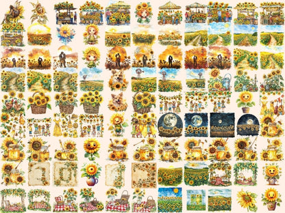 Sunflowers Watercolor Clipart summer sunflowers - Wonders Artist