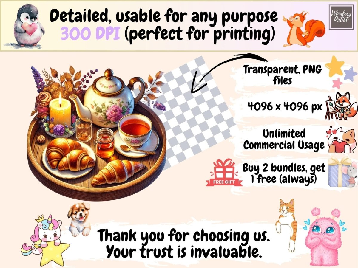 Sunset Tea Clipart cozy tea png evening tea art golden hour tea - WondersArtist