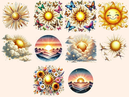 Sunshines Clipart bright sun prints - Wonders Artist