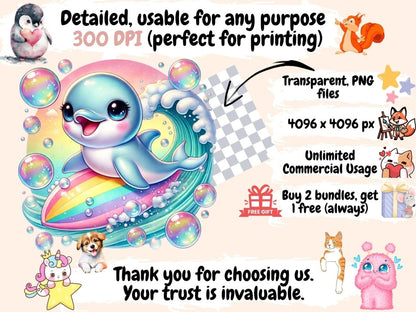 Surfboard Animals Clipart animal beach vibes - Wonders Artist