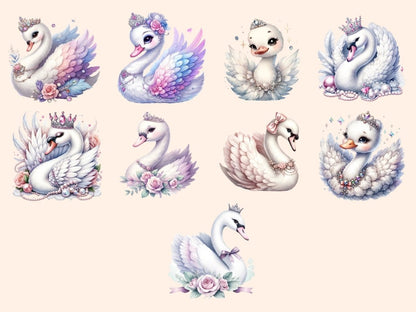 Swans Clipart bird clipart - Wonders Artist