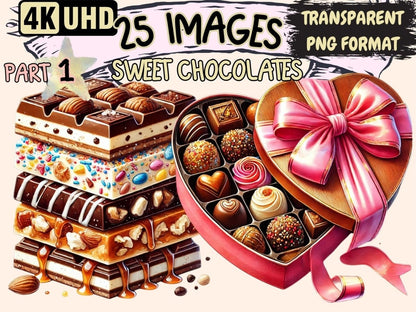 Sweet Chocolates Clipart Candy Graphics PNG - Wonders Artist