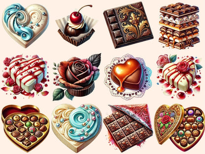 Sweet Chocolates (P2) Clipart Candy Graphics PNG - Wonders Artist