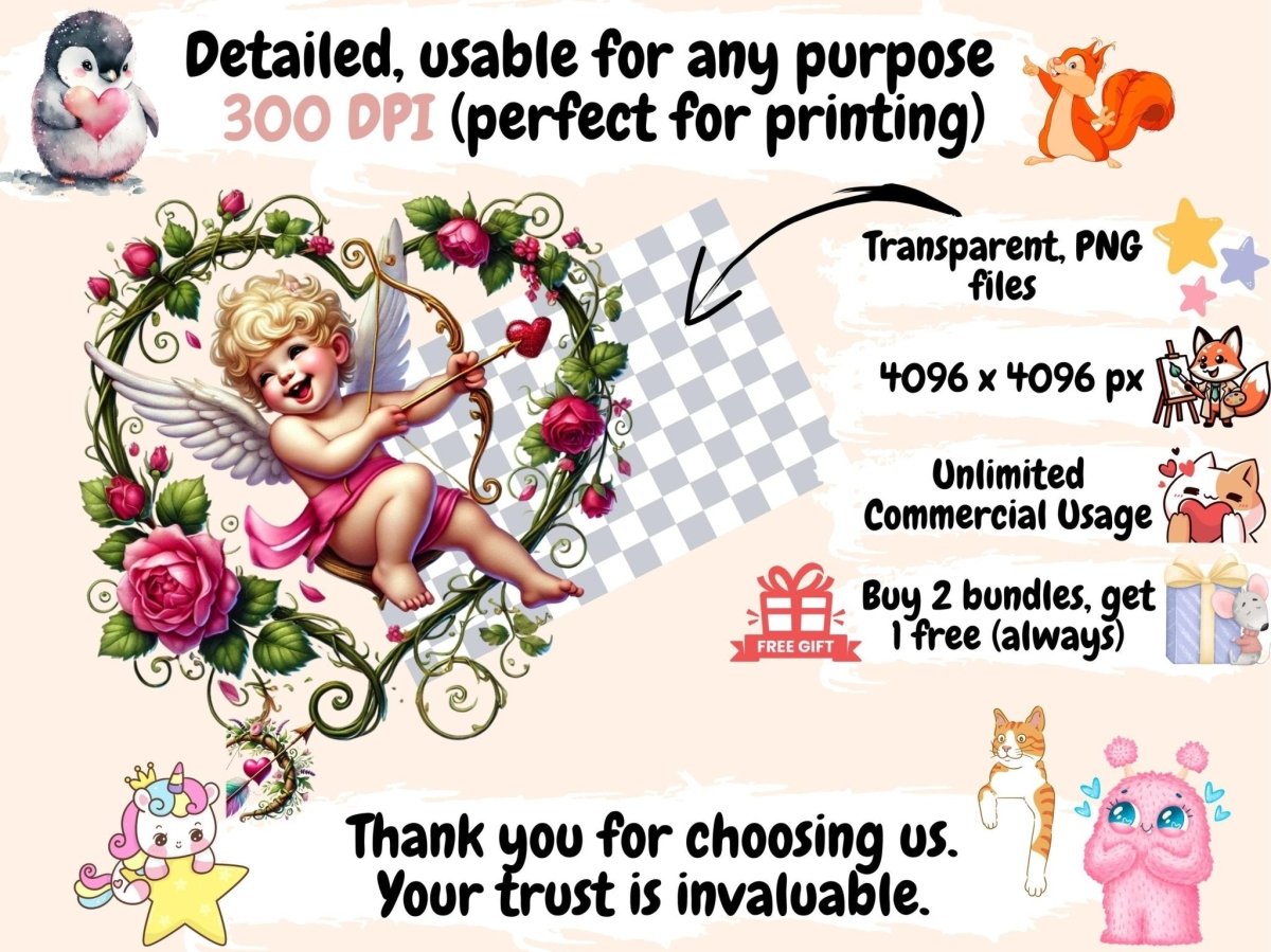 Sweet Cupids Clipart Cherub Graphics PNG - Wonders Artist