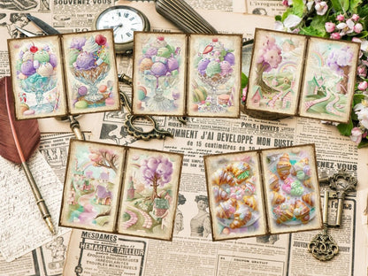 Sweet Desserts Journal Pages Bakery Ephemera - Wonders Artist