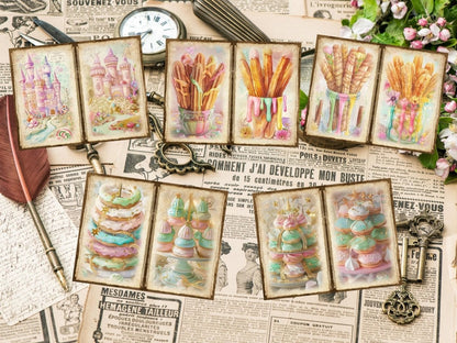 Sweet Desserts Journal Pages (P2) Bakery Ephemera - Wonders Artist
