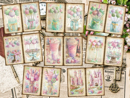 Sweet Desserts Journal Pages (P2) Bakery Ephemera - Wonders Artist