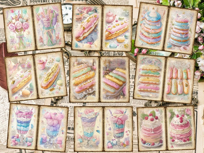 Sweet Desserts Journal Pages (P2) Bakery Ephemera - Wonders Artist