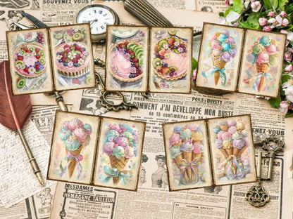 Sweet Desserts Journal Pages (P3) Bakery Ephemera - Wonders Artist