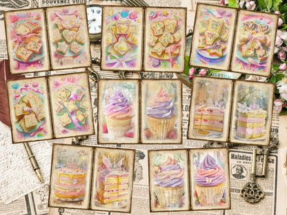 Sweet Desserts Journal Pages (P3) Bakery Ephemera - Wonders Artist