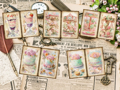 Sweet Desserts Journal Pages (P4) Bakery Ephemera - Wonders Artist