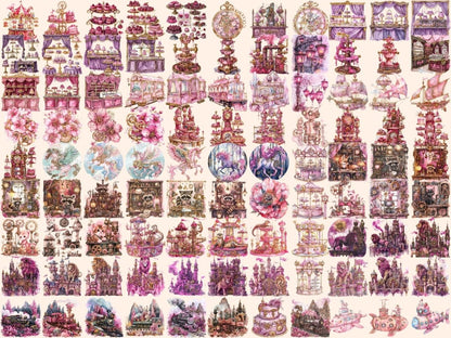 Sweet Steampunk Watercolor Clipart candy steampunk png - Wonders Artist