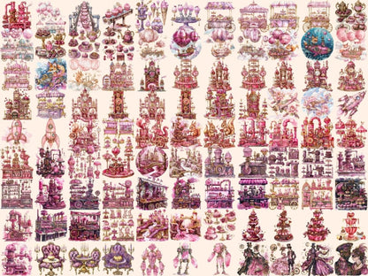 Sweet Steampunk Watercolor Clipart candy steampunk png - Wonders Artist