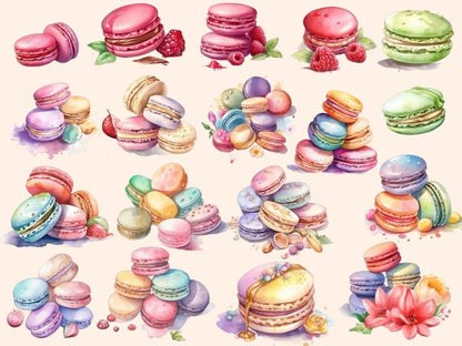 Sweet Treats Watercolor Clipart baking clipart - Wonders Artist