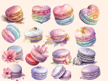 Sweet Treats Watercolor Clipart baking clipart - Wonders Artist
