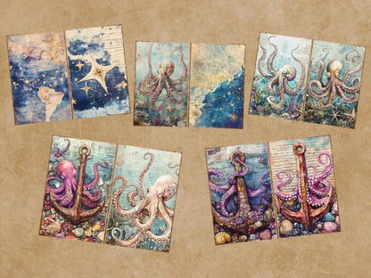 Tales of the Tides Journal Pages (P2) Beach Junk Journal - Wonders Artist