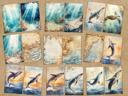 Tales of the Tides Journal Pages (P5) Beach Junk Journal - Wonders Artist