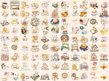 Tea & Biscuits Watercolor Clipart afternoon tea png biscuit clipart biscuit tin png - WondersArtist