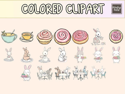 Tea Party Cardmaking Clipart cardmaking clipart - Wonders Artist