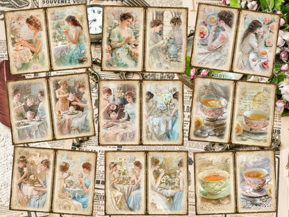 Tea Party Journal Pages Afternoon Tea Set - Wonders Artist