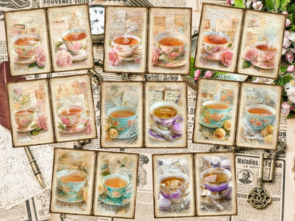 Tea Party Journal Pages (P2) Afternoon Tea Set - Wonders Artist
