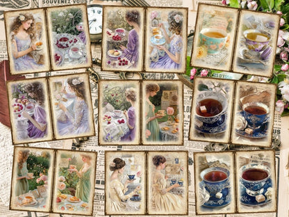 Tea Party Journal Pages (P2) Afternoon Tea Set - Wonders Artist