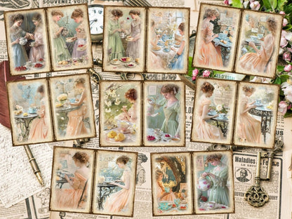 Tea Party Journal Pages (P3) Afternoon Tea Set - Wonders Artist