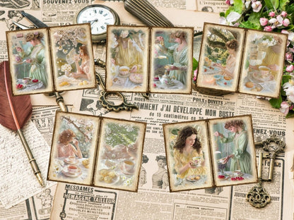 Tea Party Journal Pages (P3) Afternoon Tea Set - Wonders Artist