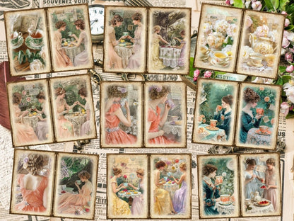 Tea Party Journal Pages (P3) Afternoon Tea Set - Wonders Artist