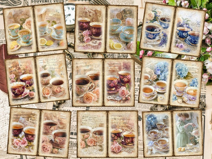 Tea Party Journal Pages (P4) Afternoon Tea Set - Wonders Artist