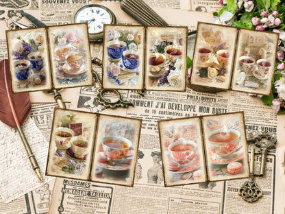 Tea Party Journal Pages (P4) Afternoon Tea Set - Wonders Artist